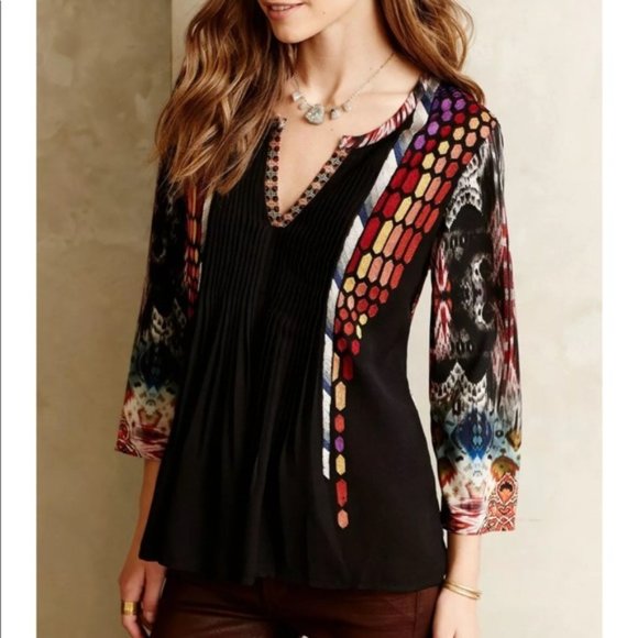 Anthropologie Tops - Ranna Gill Anthropologie Boho  Spectral Blouse Top